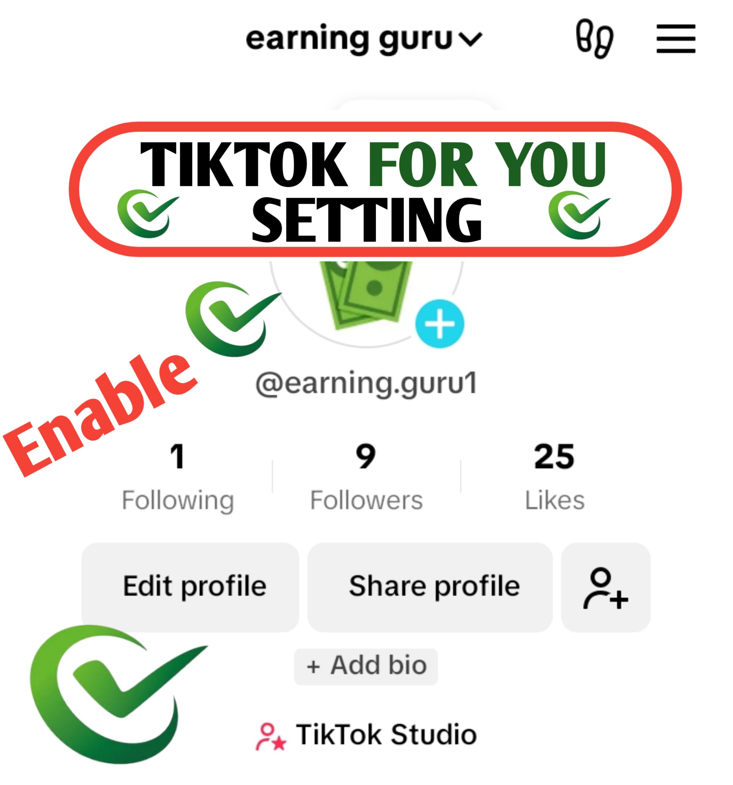 Tiktok For you Setting